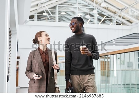 Similar – Image, Stock Photo Morning walk towards the summit peaks