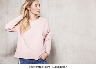 white and pink jumper