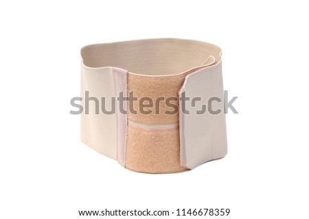 Similar – Image, Stock Photo Post with tightly stretched red and white barrier tape in front of a meadow with foliage