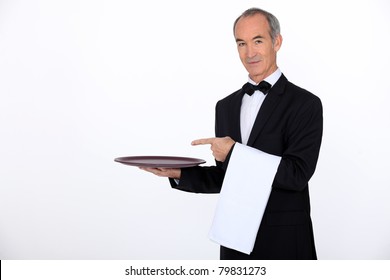 Waiter Showing His Tray