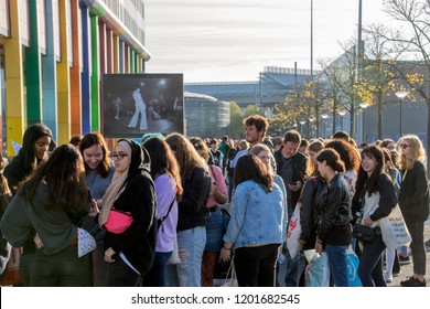 Waiting In Line For The BTS Concert At The Ziggo Dome Amsterdam The Netherlands 2018