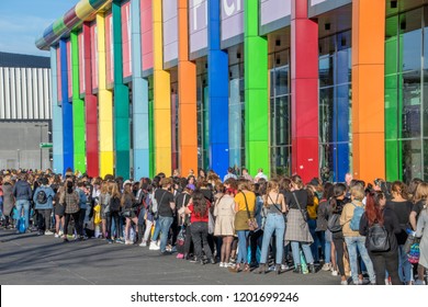 Waiting In Line For The BTS Concert At The Ziggo Dome Amsterdam The Netherlands 2018