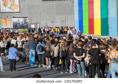 Waiting In Line For The BTS Concert At The Ziggo Dome Amsterdam The Netherlands 2018