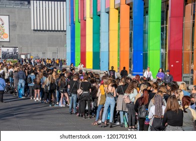 Waiting In Line For The BTS Concert At The Ziggo Dome Amsterdam The Netherlands 2018