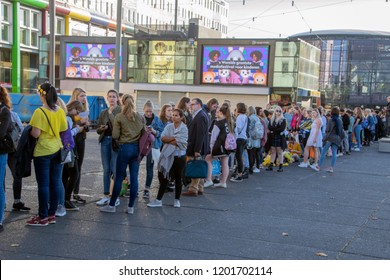 Waiting In Line For The BTS Concert At The Ziggo Dome Amsterdam The Netherlands 2018