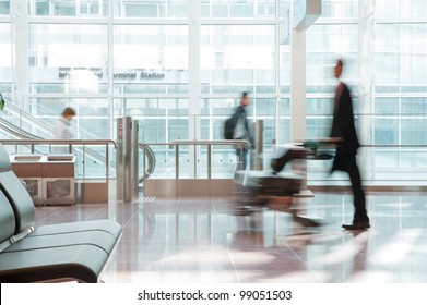 Waiting Lobby At Haneda Airport, Tokyo, Japan