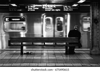 Waiting In NYC Subway