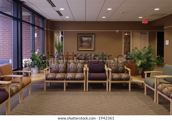 Waiting Room Medical Clinic Setting Hospital Stock Image