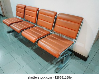 orange waiting room chairs