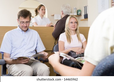 Waiting Room And Reception Desk