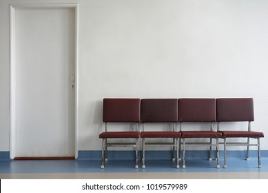 Waiting Room And White Wall For Your Text