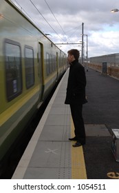 waiting for the train