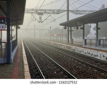 waiting for the train
