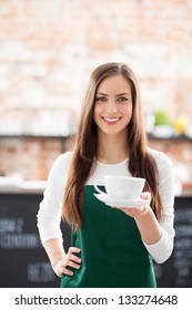 Waitress Serving Coffee