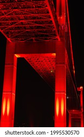 Wakato Ohashi, a unique red bridge in Kitakyushu