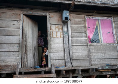 Wakatobi, Indonesia-10-12-2012 : The Bajo Tribe Village and its people activities in Wang-Wangi Island, Wakatobi, South East Sulawesi, Indonesia. Bajo Tribe is a tribe that live in the coastal area.