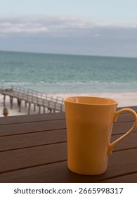 Wake up with a cup of coffee overlooking the gulf listening to the waves.