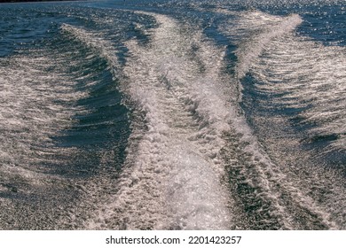 The Wake Left Behind By A Boat