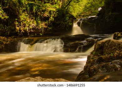 Wales Brecon Beacons Waterfall Sgwd Y Pannwr