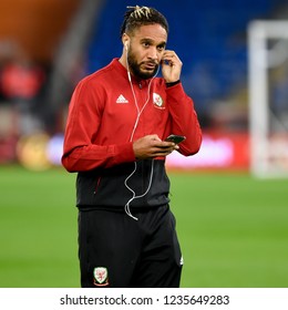 Wales V Denmark, Uefa Nations League, Cardiff City Stadium, 16/11/18:  Wales Captain Ashley Williams