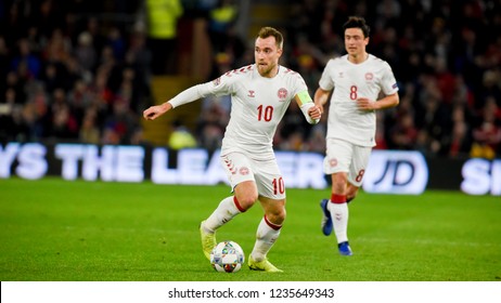 Wales V Denmark, Uefa Nations League, Cardiff City Stadium, 16/11/18: Denmark Footballer Christian Eriksen