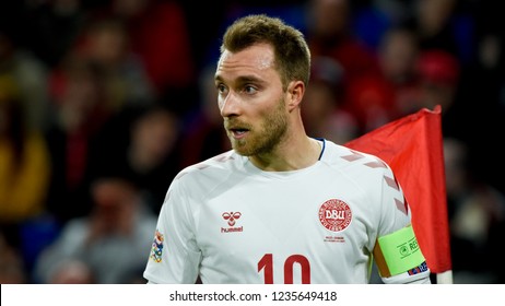 Wales V Denmark, Uefa Nations League, Cardiff City Stadium, 16/11/18: Denmark Footballer Christian Eriksen