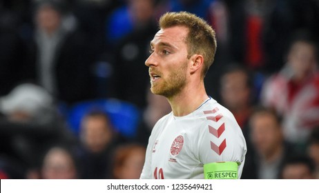 Wales V Denmark, Uefa Nations League, Cardiff City Stadium, 16/11/18: Denmark Footballer Christian Eriksen