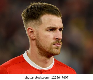 Wales V Denmark, Uefa Nations League, Cardiff City Stadium, 16/11/18: Wales' Aaron Ramsey