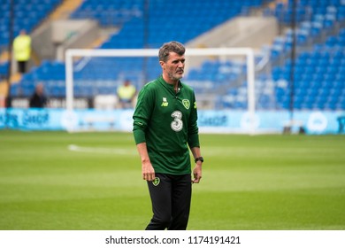 Wales V Ireland, Cardiff City Stadium, 6/9/18: Roy Keane Walks Around The Pitch Before Kick Off