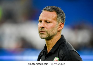 Wales V Ireland, Cardiff City Stadium, 6/9/18: Wales Manager Ryan Giggs Looks On During The Match V Ireland In Cardiff.