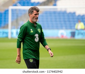 Wales V Ireland, Cardiff City Stadium, 6/9/18: Roy Keane Walks Around The Pitch Before Kick Off