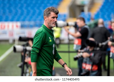 Wales V Ireland, Cardiff City Stadium, 6/9/18: Roy Keane Walks Around The Pitch Before Kick Off