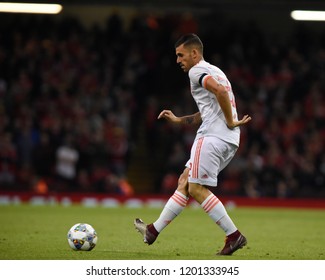 Wales V Spain, International Football Friendly, National Stadium Of Wales, 11/10/18: Spain's Dani Ceballos