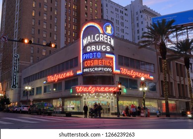 Walgreen Drug drugstore at 900 Canal Street in the French Quarter in downtown New Orleans, Louisiana - December 22, 2018