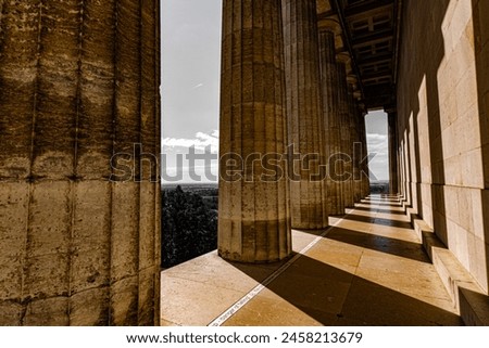 Similar – Foto Bild Pärchen sitzt Arm in Arm und genießt den Ausblick