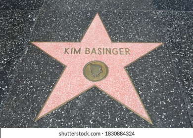 Walk Of Fame In Hollywood, Star Of Kim Basinger, 08-26-2018