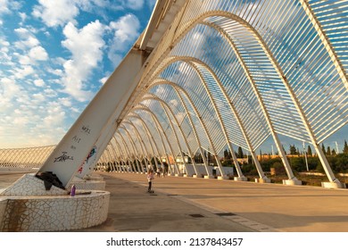 A Walk At The Olympic Athletic Center Of Athens “Spiros Louis”, In Greece At The 21st Of March 2022