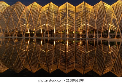 A Walk At The Olympic Athletic Center Of Athens “Spiros Louis” On The 24th Of March 2022 During Sunset.