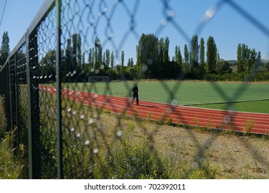 Walk on the jogging track
