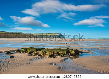 Walk on the Opal coast at Wissant Stock photo © 