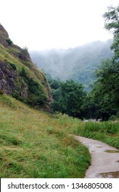 Walk On Path In Milldale, Ashbourne,  Peak District