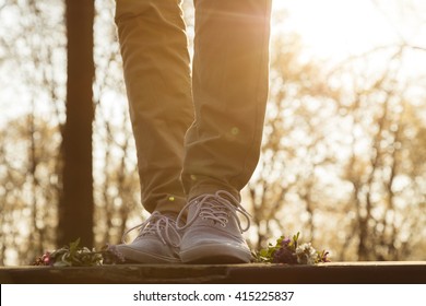 A walk in sunset.