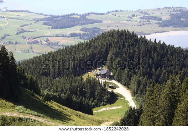 Walk from\
Tegelberghuette down to Tegelberg\
Parking