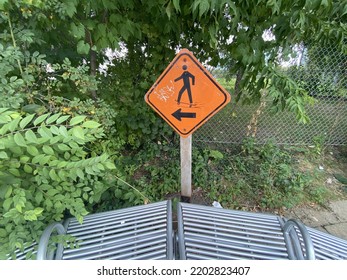 Walk This Way Signage On Preston Street In Ottawa Ontario Canada.