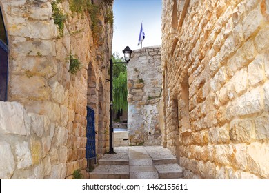 Walk Through The Old Town Of Safed, Center Of Kabbalah And Jewish Mysticism In Upper Galilee, Israel