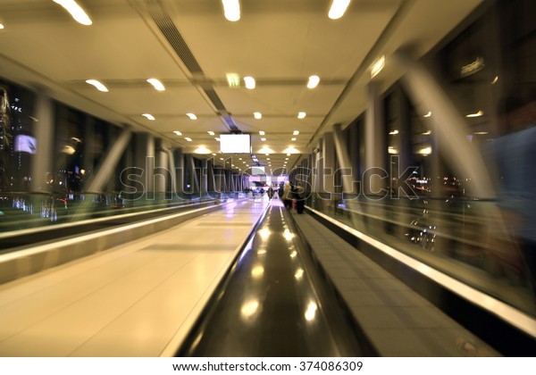 Walkalator Autowalk Dubai Mall Metro Station Stock Photo Edit Now