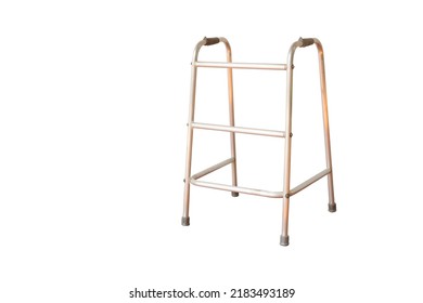 The Walker Is A Walking Aid. This Is A Clipping Path It Is On White Background.