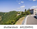Walking around the Lick Observatory complex on top of Mt Hamilton, San Jose, south San Francisco bay, California