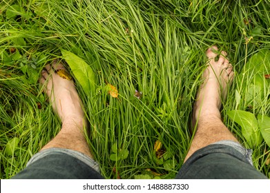 Walking Barefoot On Wet Grass