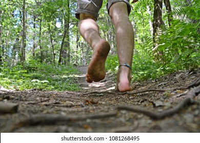 Walking Barefoot Through The Forest